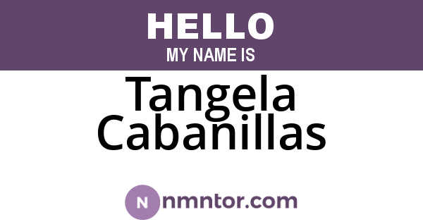 Tangela Cabanillas