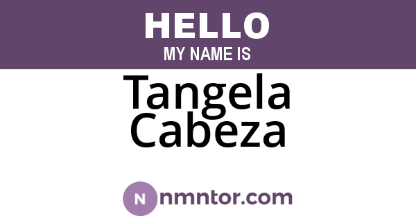 Tangela Cabeza