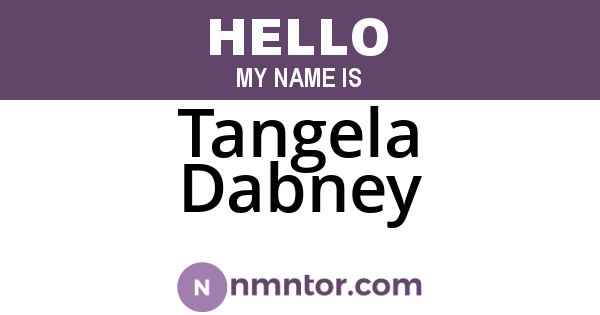 Tangela Dabney