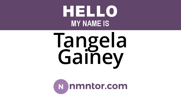 Tangela Gainey