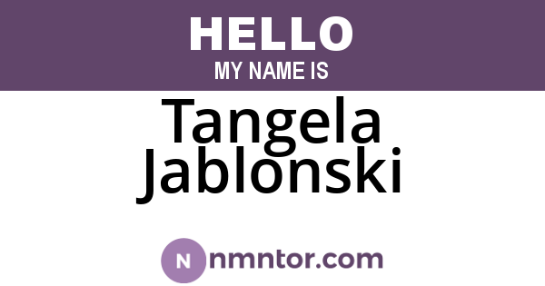 Tangela Jablonski