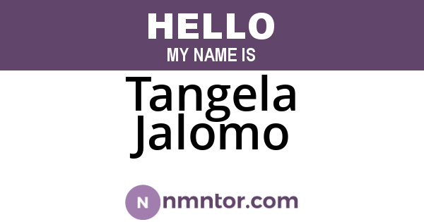 Tangela Jalomo