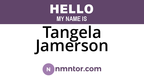 Tangela Jamerson