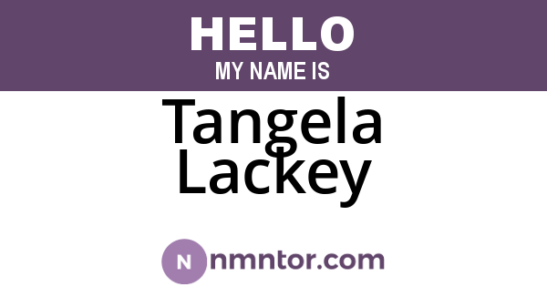 Tangela Lackey