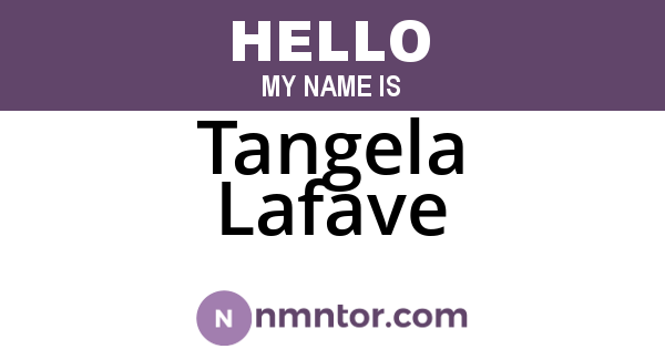 Tangela Lafave