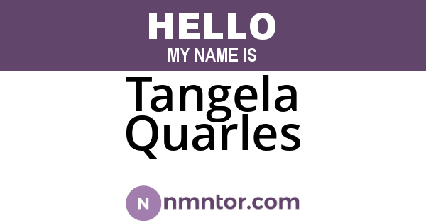 Tangela Quarles