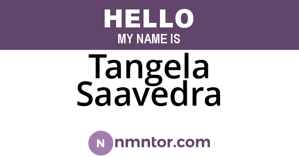 Tangela Saavedra