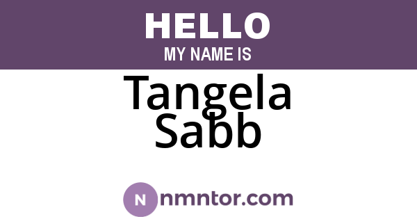 Tangela Sabb