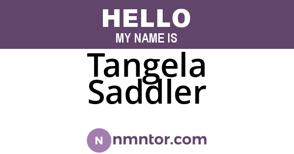 Tangela Saddler