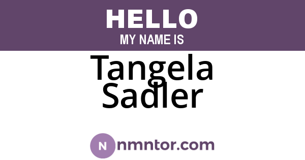 Tangela Sadler