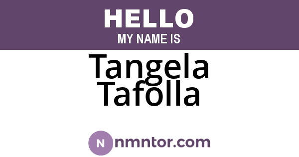 Tangela Tafolla