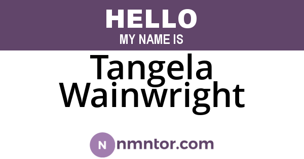 Tangela Wainwright