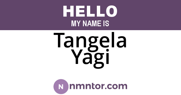 Tangela Yagi