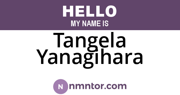 Tangela Yanagihara