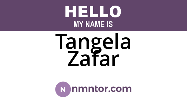 Tangela Zafar