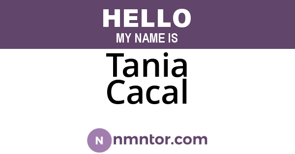 Tania Cacal