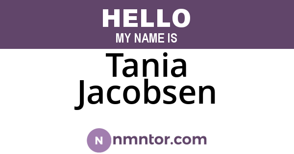 Tania Jacobsen
