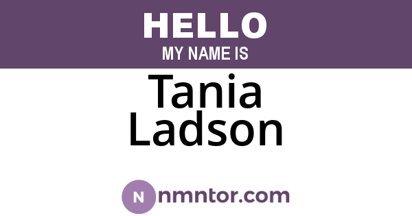 Tania Ladson
