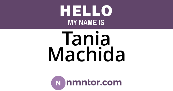 Tania Machida
