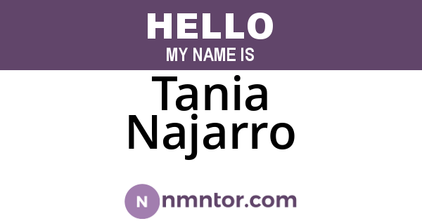 Tania Najarro