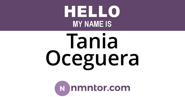 Tania Oceguera