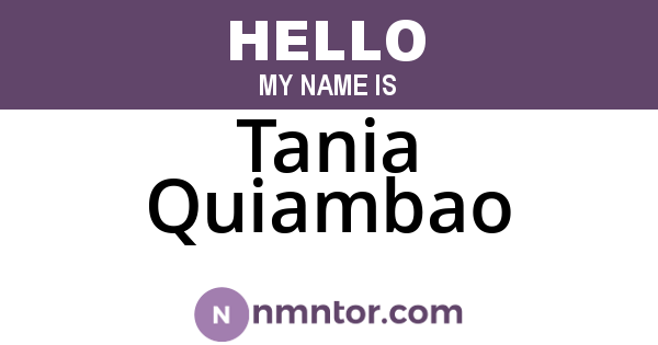 Tania Quiambao