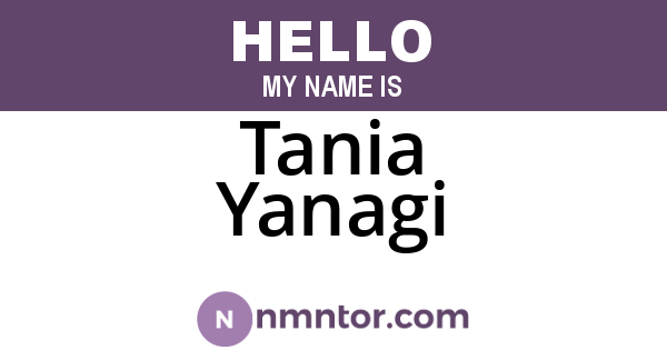 Tania Yanagi