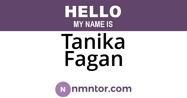 Tanika Fagan