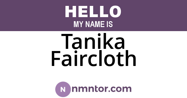 Tanika Faircloth