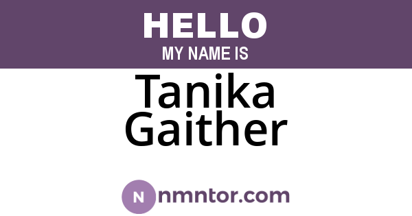 Tanika Gaither