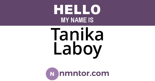 Tanika Laboy