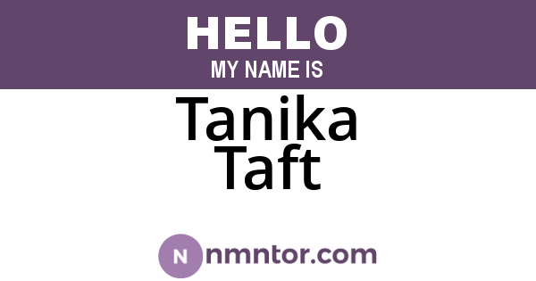 Tanika Taft