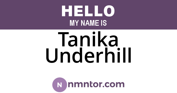 Tanika Underhill