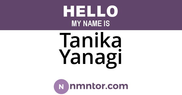 Tanika Yanagi