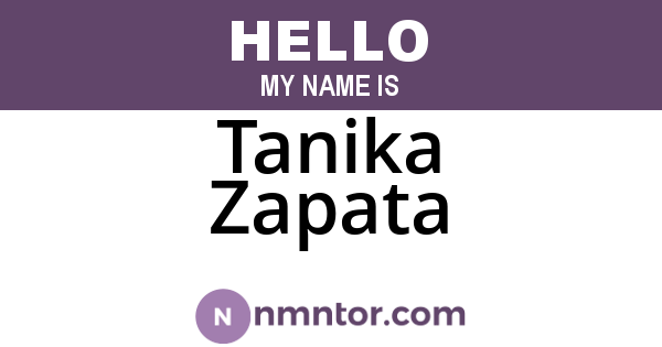 Tanika Zapata