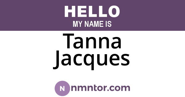 Tanna Jacques