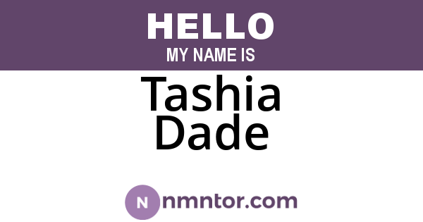 Tashia Dade