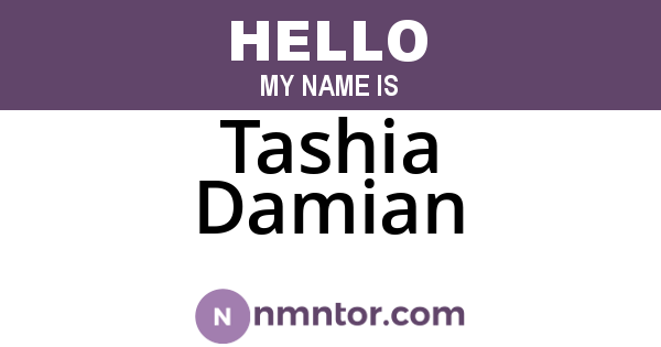 Tashia Damian