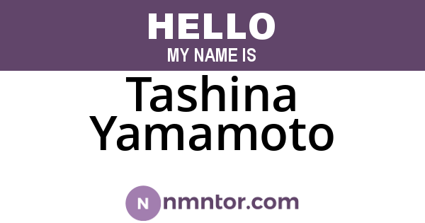 Tashina Yamamoto