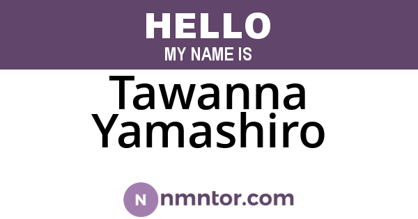 Tawanna Yamashiro