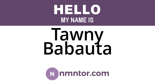 Tawny Babauta