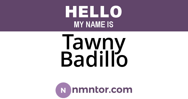 Tawny Badillo