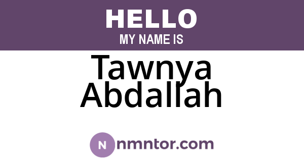 Tawnya Abdallah