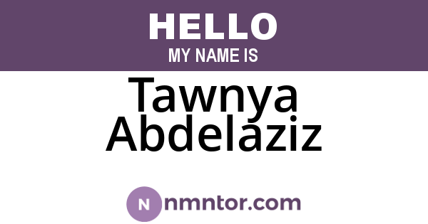 Tawnya Abdelaziz