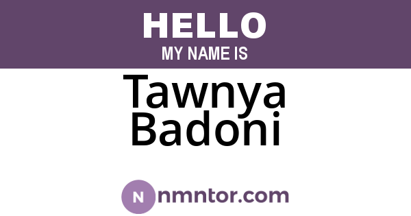 Tawnya Badoni