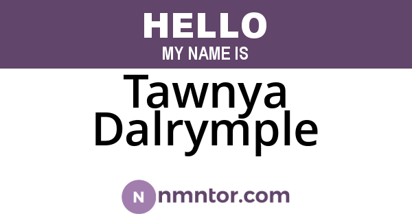Tawnya Dalrymple