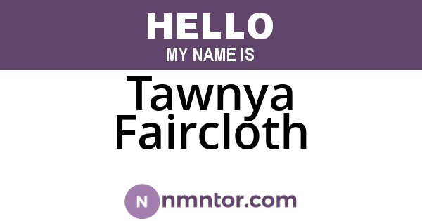 Tawnya Faircloth