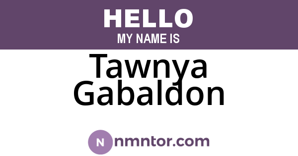 Tawnya Gabaldon