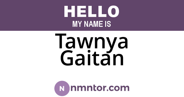Tawnya Gaitan