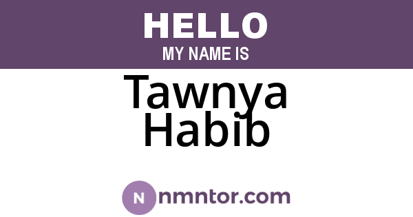 Tawnya Habib